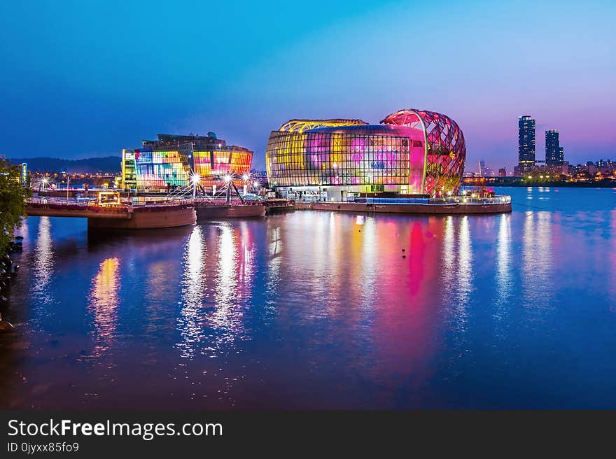 Reflection, Cityscape, Waterway, City