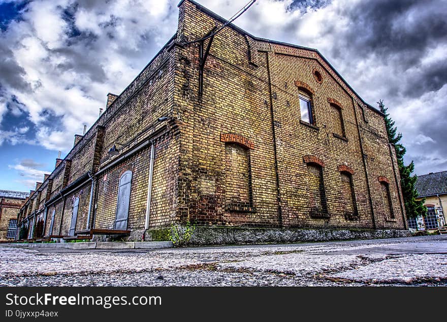 Sky, Building, Facade, House