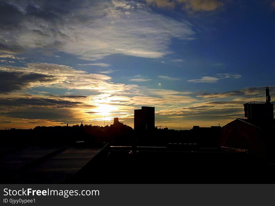 Sky, Cloud, Afterglow, Horizon