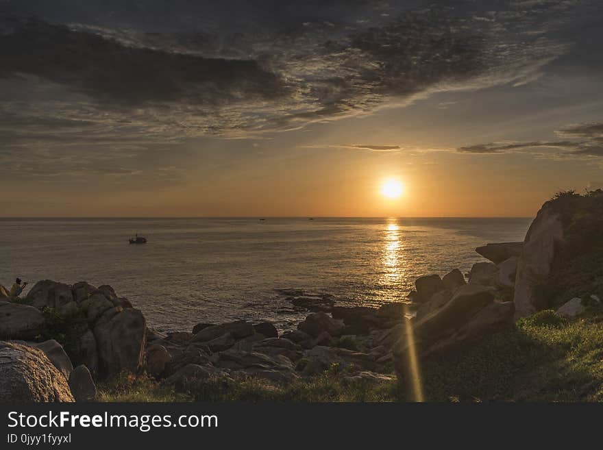 Horizon, Sky, Sea, Shore