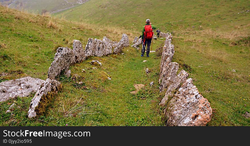 Path, Rock, Mountain, Ridge