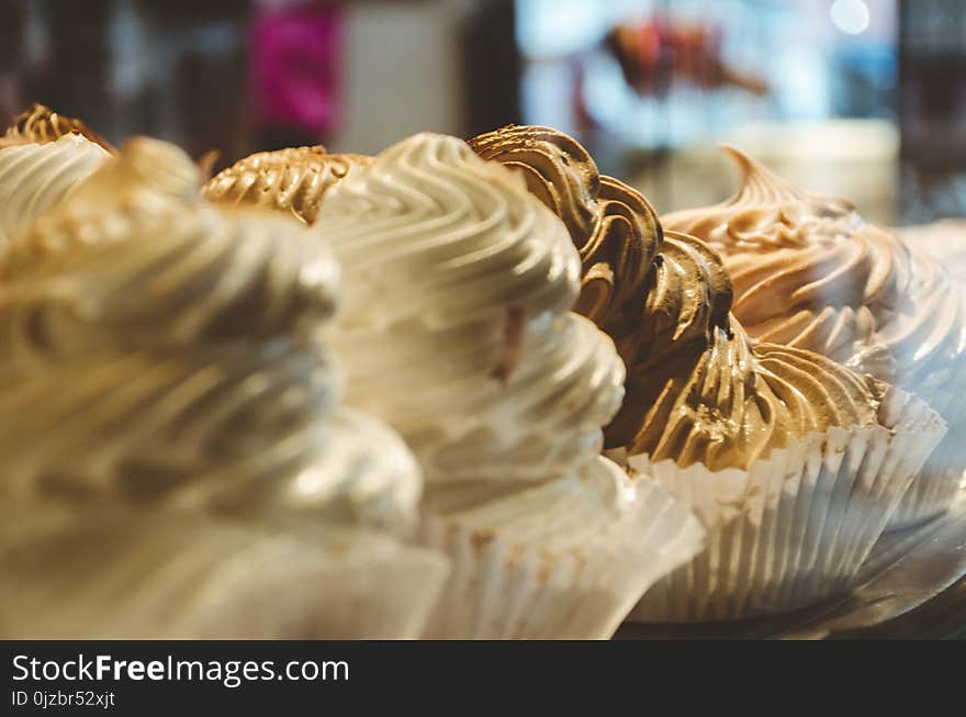 White and Brown Cupcake Lot