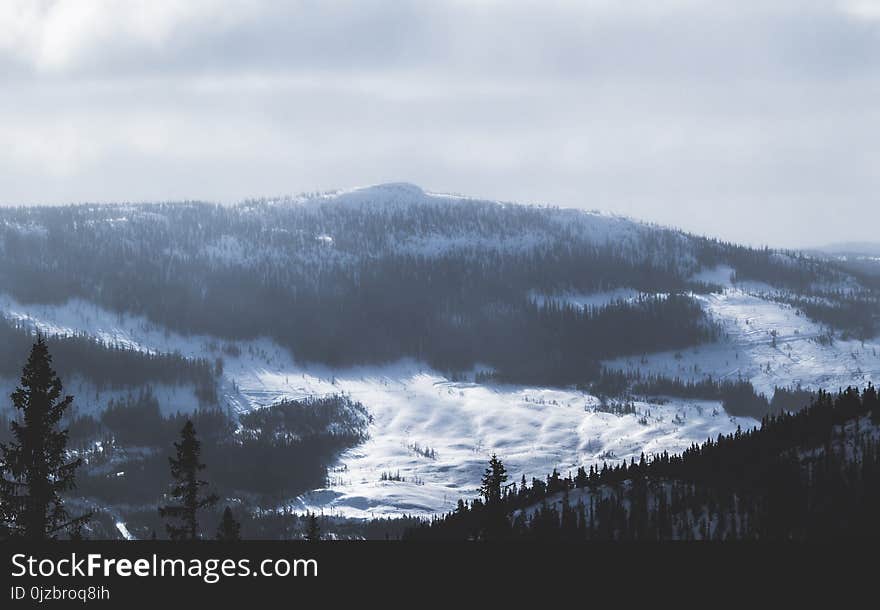 Photo of Mountain Covered With Snow