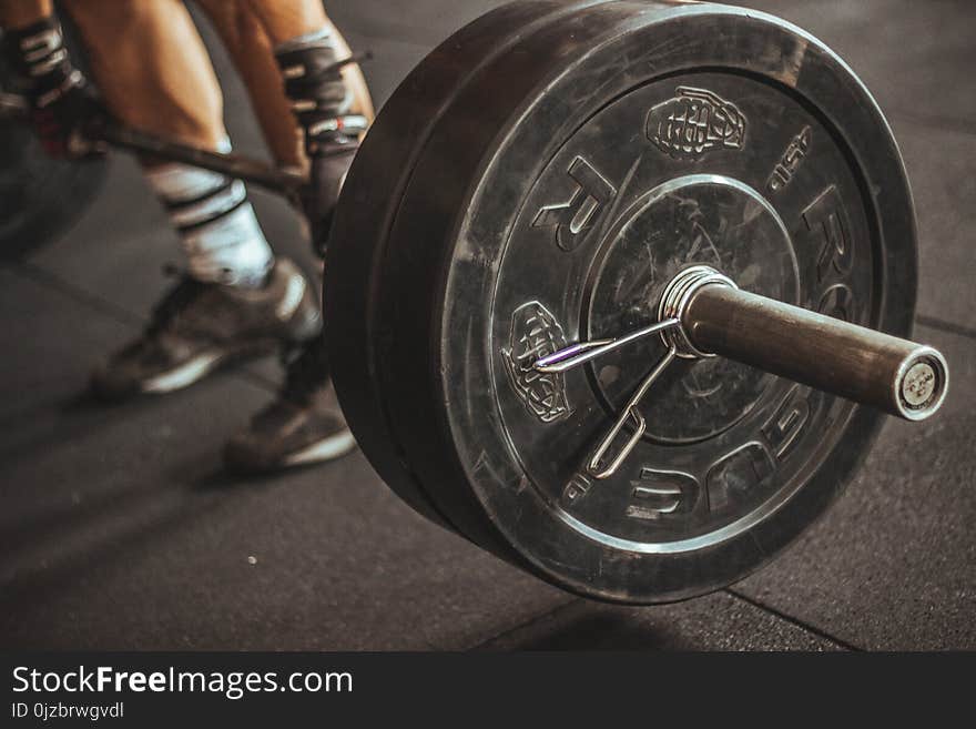 Person Lifting Barbell