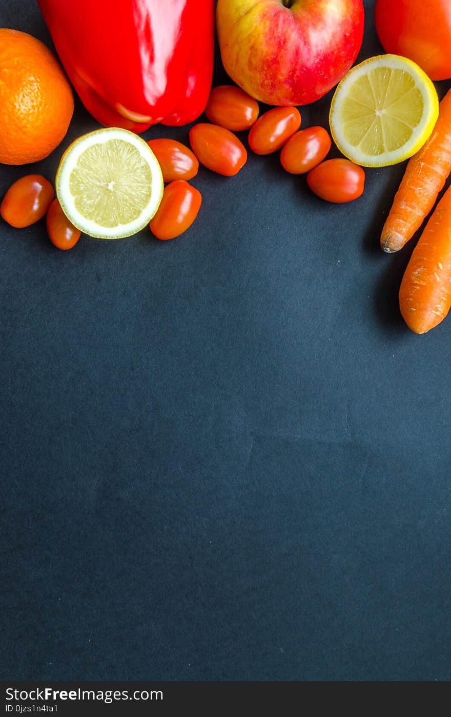 Assorted Citrus Fruits and Vegetables