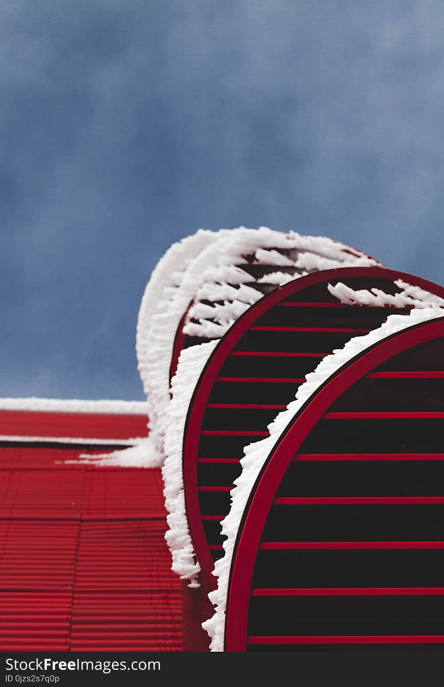 Red and White Building