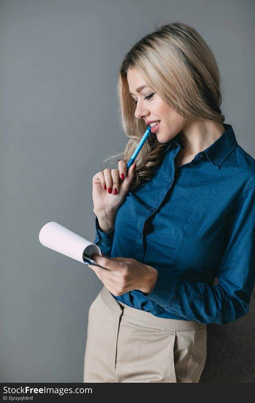 Smiling businesswoman. Young beautiful woman executive.