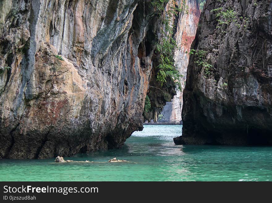 Limestone hills around Lading islandParadise island in Krabi province,Southern Thailand.