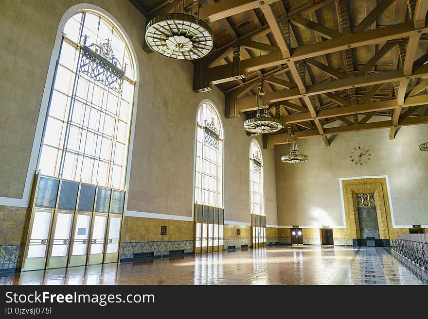 Los Angeles, MAR 3: Interior view of the famous Union Station on MAR 3, 2018 at Los Angeles