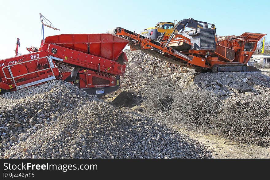 Soil, Transport, Bulldozer, Construction Equipment