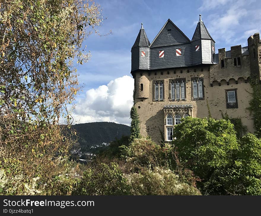 Building, Sky, Castle, Château