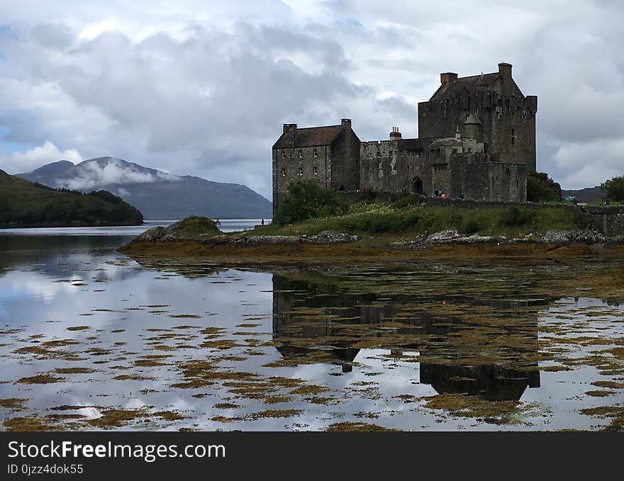 Highland, Reflection, Loch, Castle