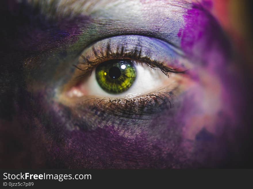 Face, Eye, Purple, Eyebrow