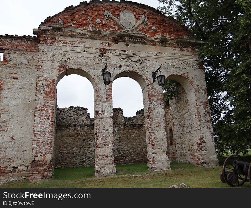 Historic Site, Ruins, Medieval Architecture, Arch