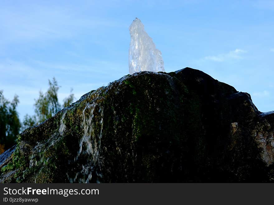 Mountainous Landforms, Mountain, Sky, Rock