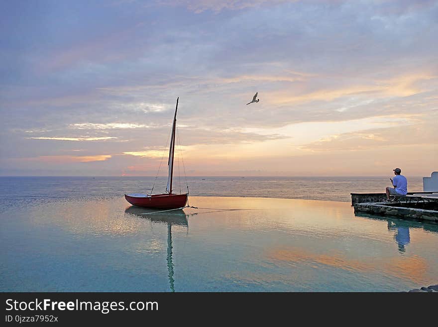 Sea, Sky, Horizon, Body Of Water