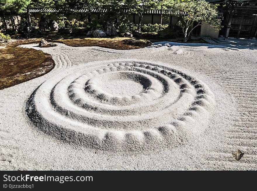 Road Surface, Labyrinth, Walkway, Grass