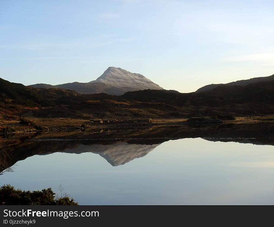 Loch, Highland, Reflection, Tarn