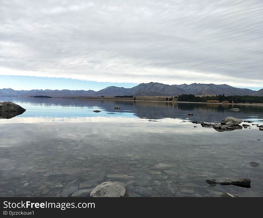 Loch, Water, Reflection, Sky