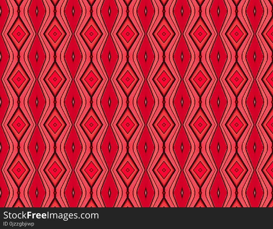 Red, Pattern, Textile, Design