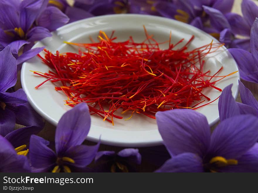 Spice, Flower, Saffron, Petal