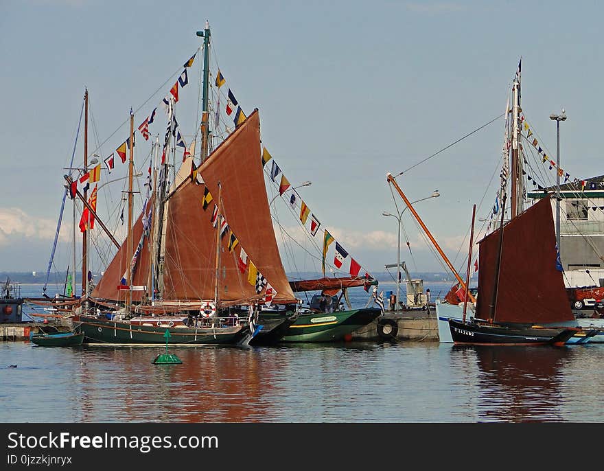 Sailing Ship, Tall Ship, Caravel, Water Transportation