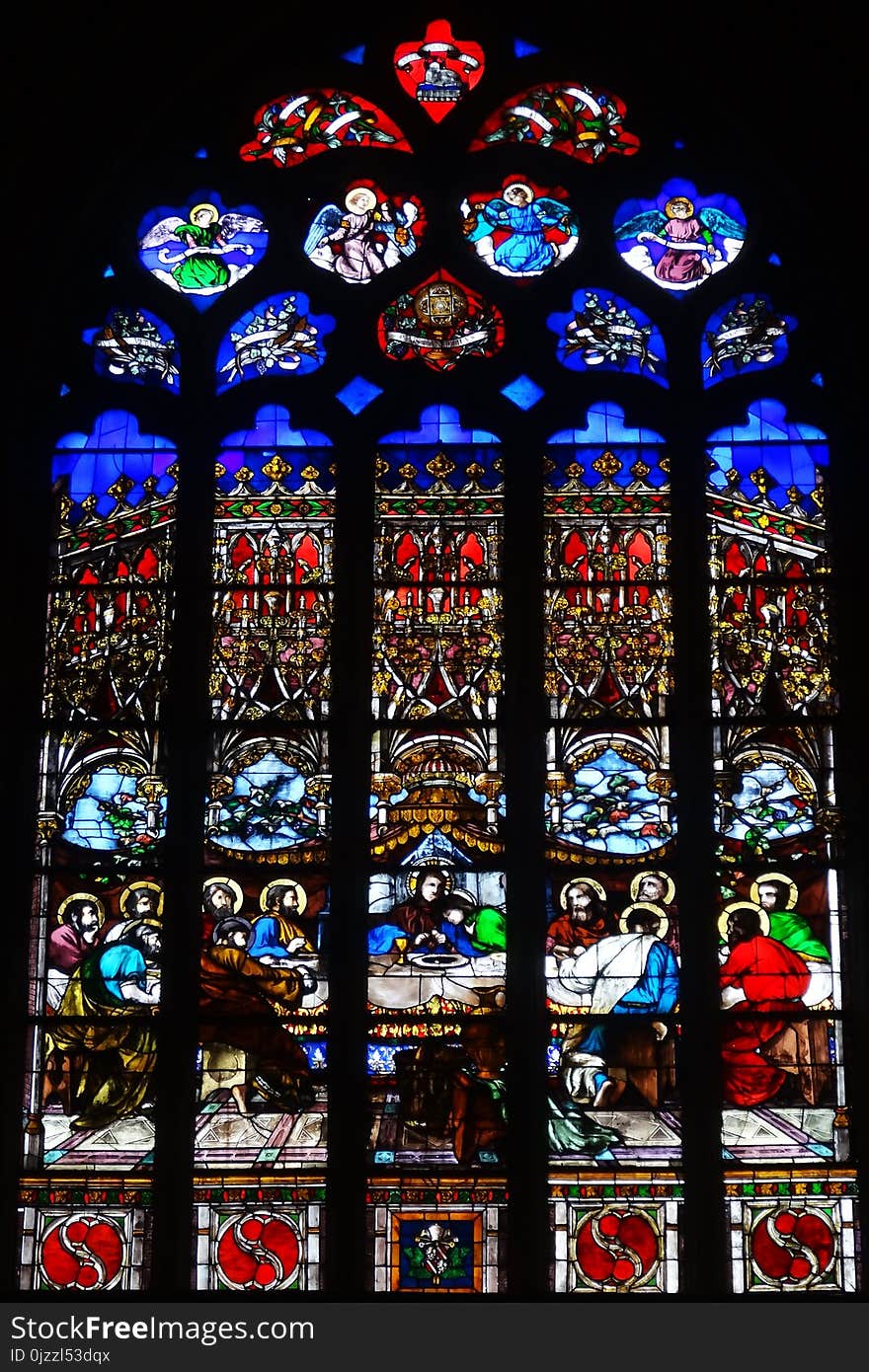 Stained Glass, Glass, Window, Material