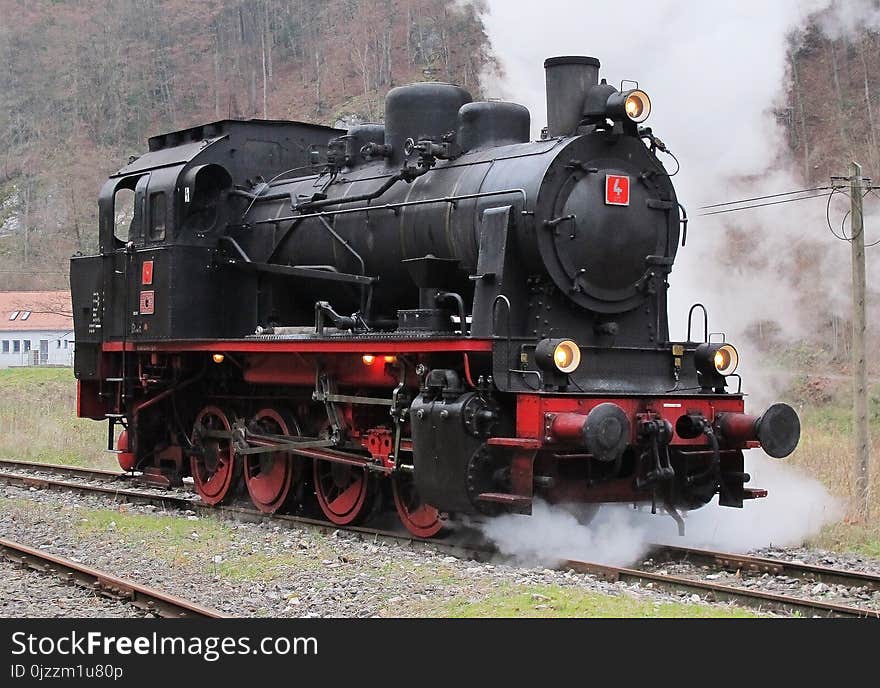 Transport, Steam Engine, Locomotive, Rail Transport