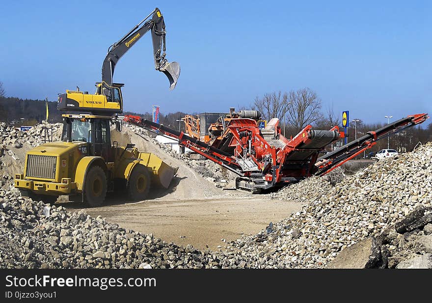 Soil, Construction Equipment, Rubble, Machine