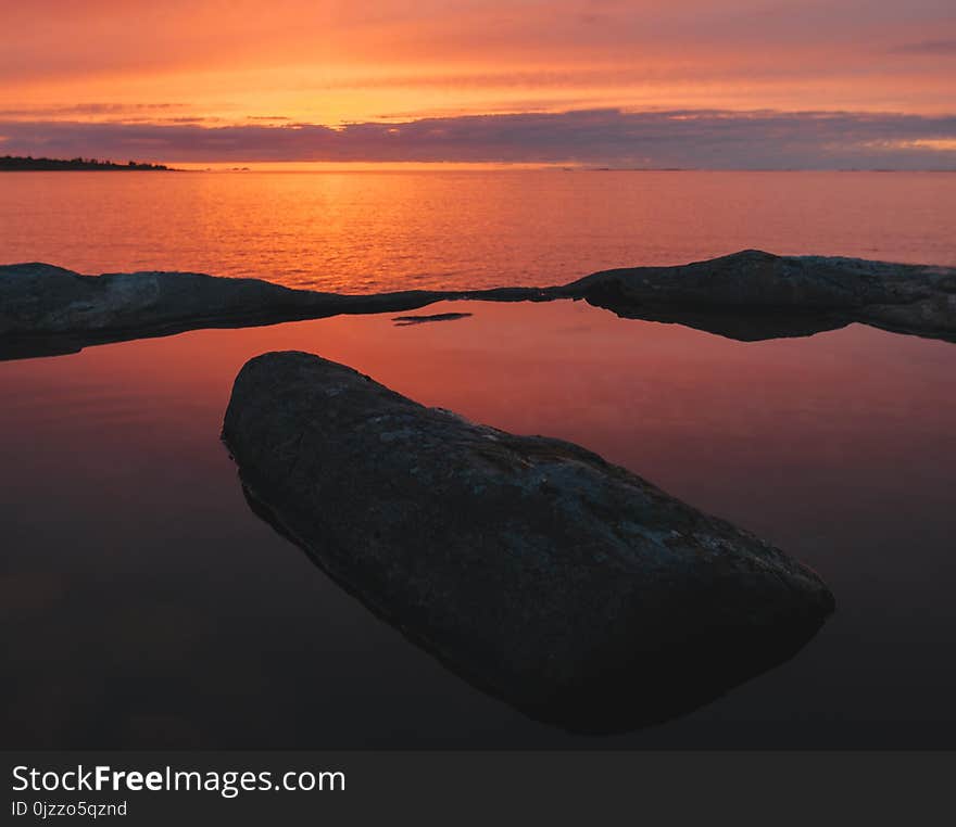 Horizon, Sky, Shore, Calm