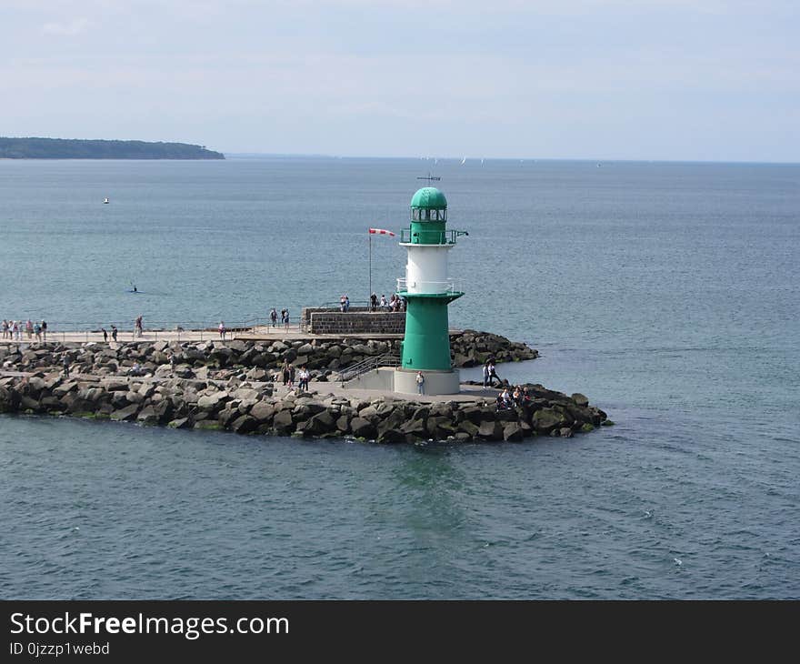 Sea, Lighthouse, Promontory, Coast