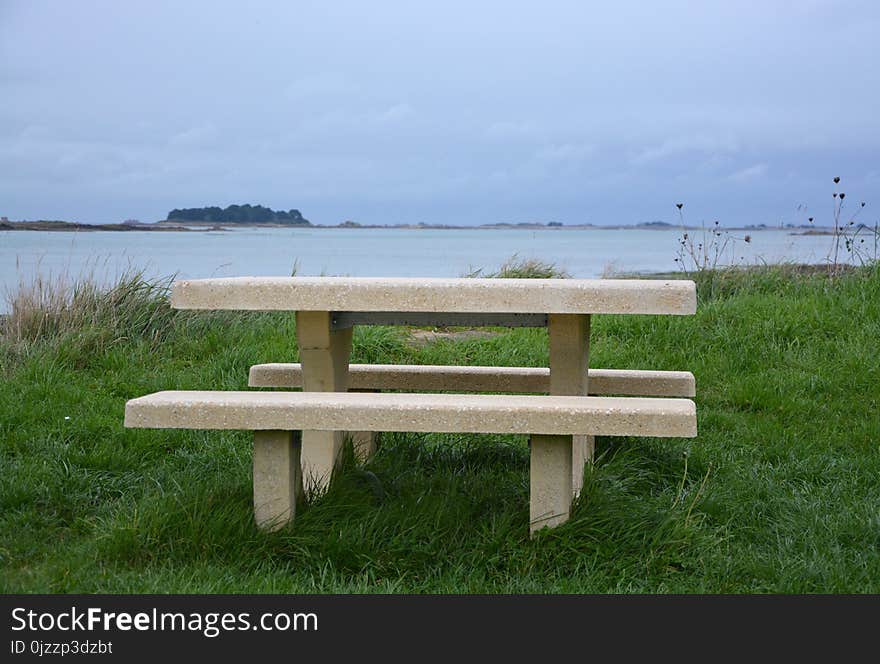 Bench, Furniture, Shore, Outdoor Furniture