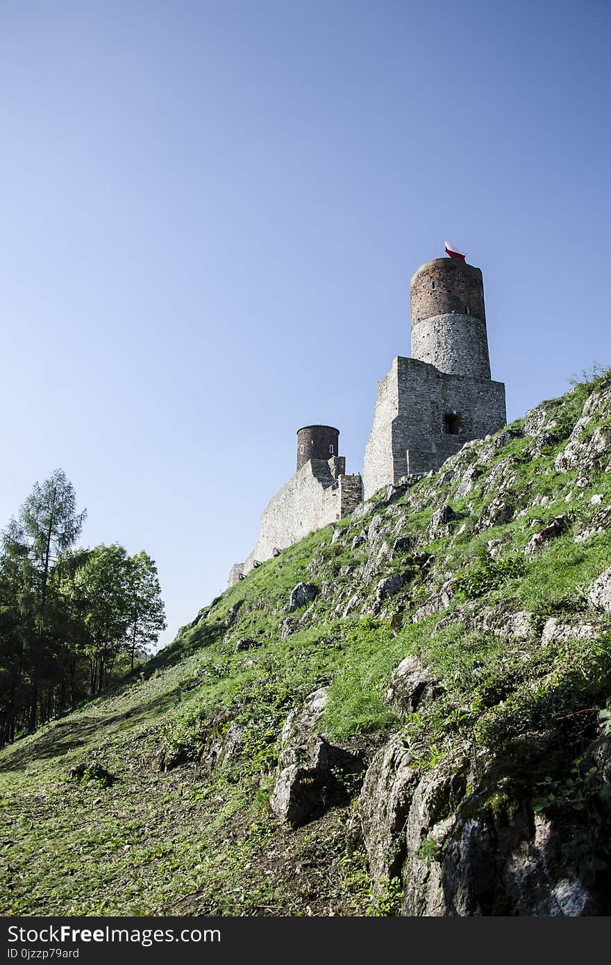 Sky, Fortification, Castle, Grass