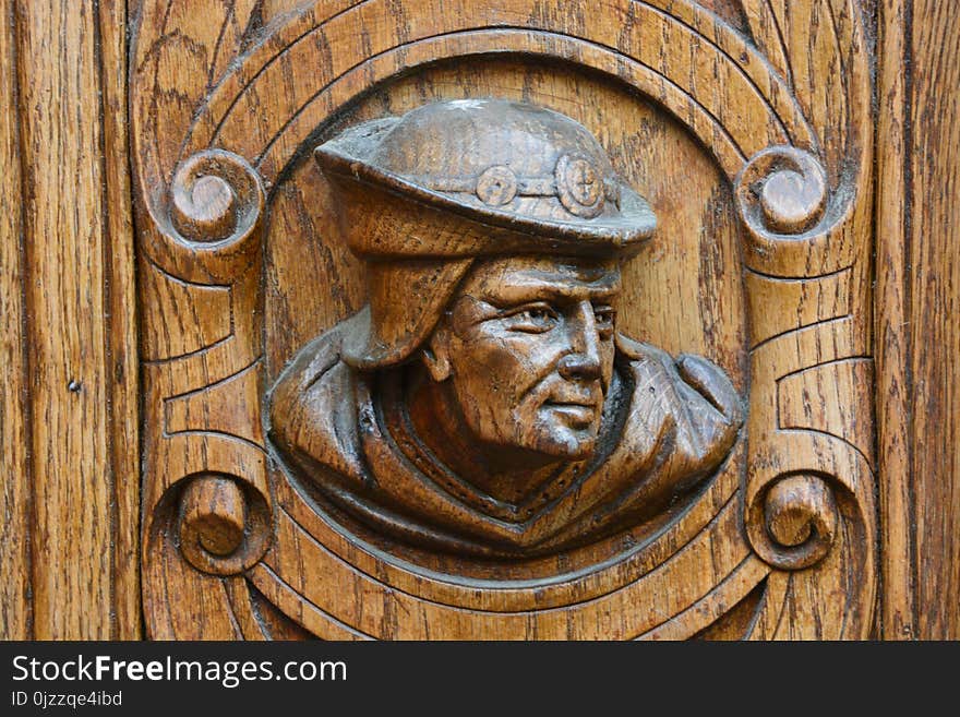 Carving, Relief, Stone Carving, Wood