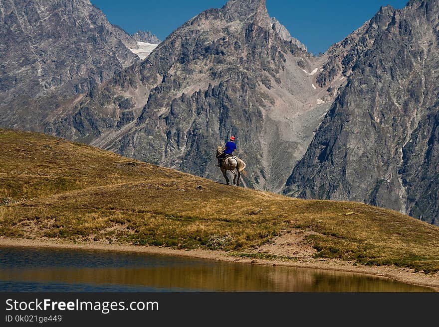 Koruldi Lake Near Mestia. Georgia