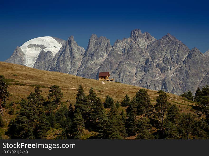 House In The Mountains. Upper Svaneti. Georgia