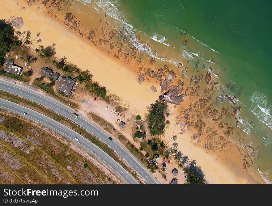 Aerial View Photography of Beach