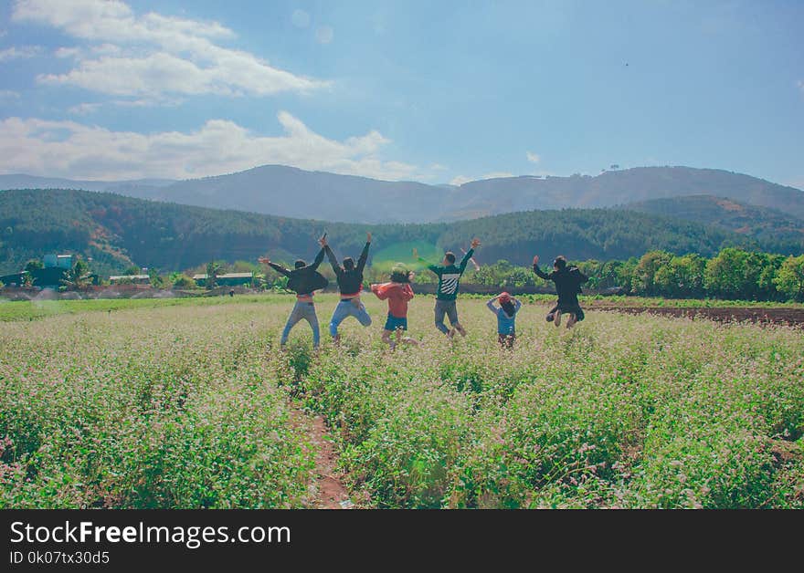 Six Person Jump Shot Photo