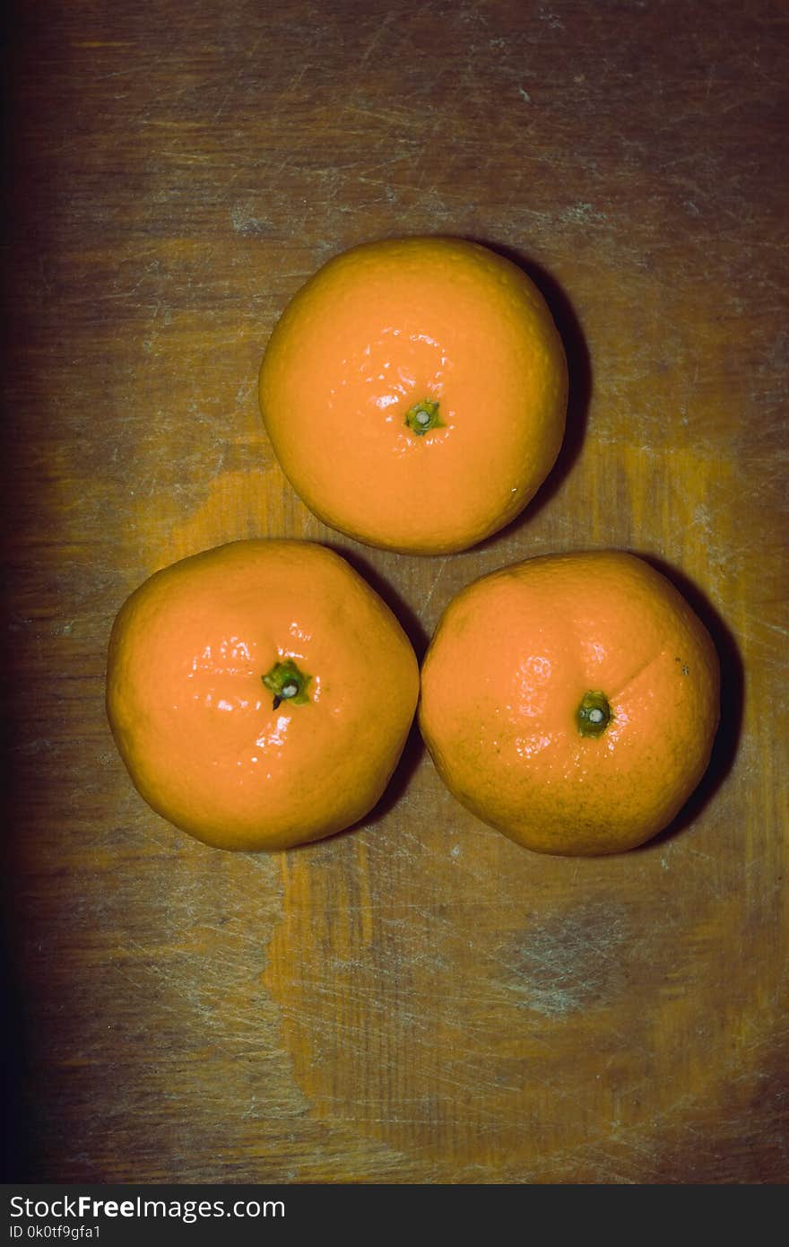 Orange on a Cutting Board Retro