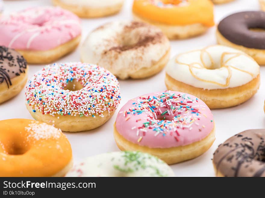 Fresh Made Donuts Close-up Shot