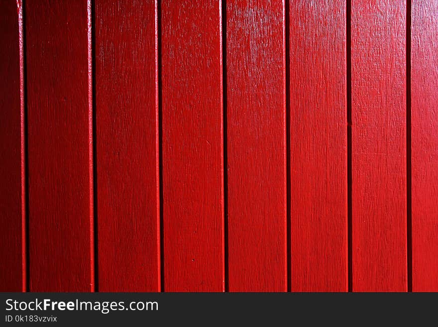 Red Wooden Surface