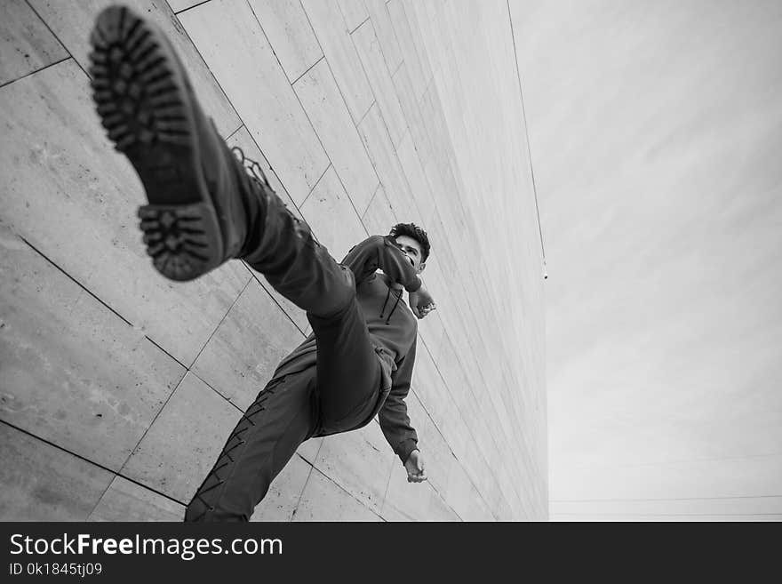 Monochrome Photography of a Man