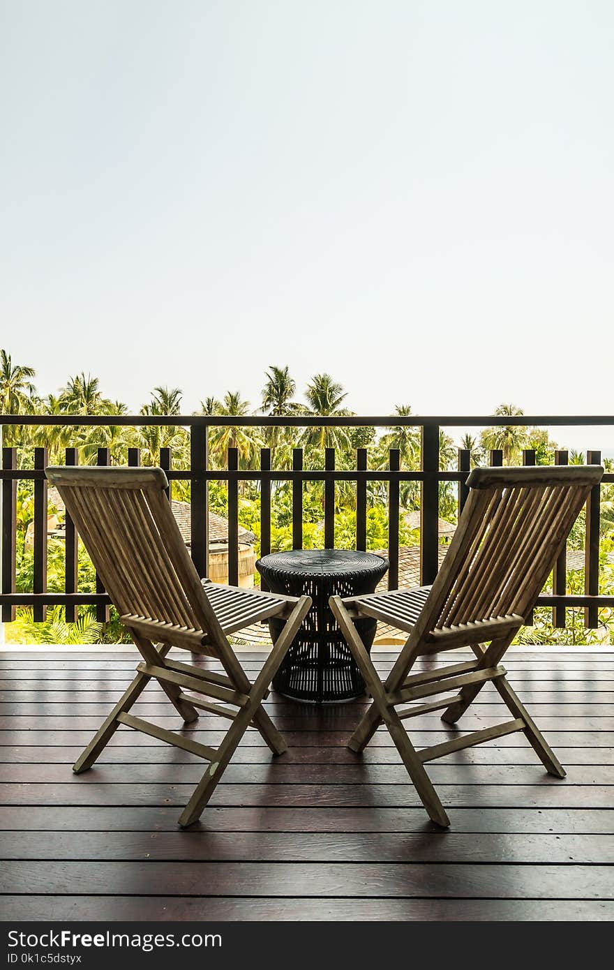 Outdoor Patio With Table And Chair