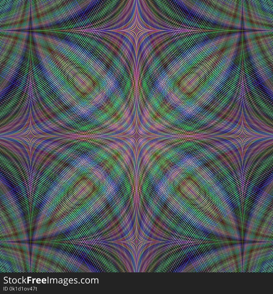 Pattern, Purple, Kaleidoscope, Psychedelic Art