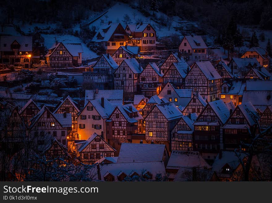 Sky, Town, Landmark, Night