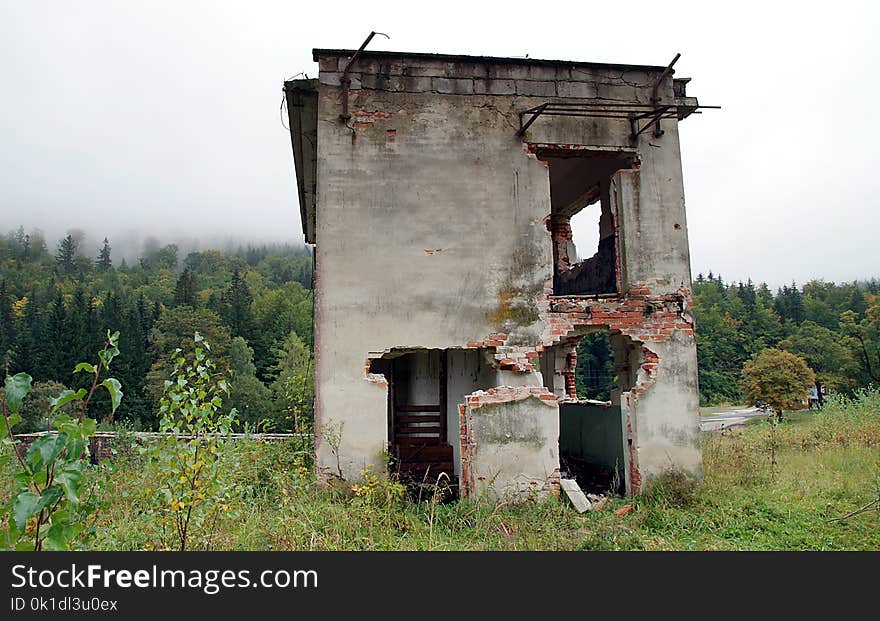 Rural Area, House, Facade, Building