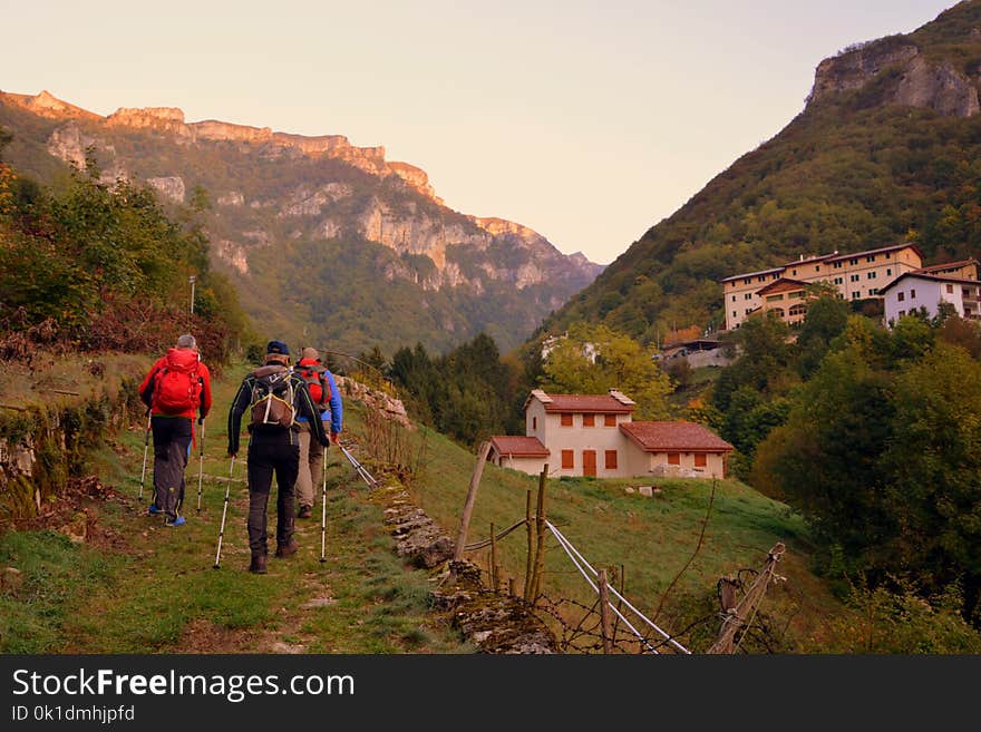 Sky, Nature, Mountainous Landforms, Path