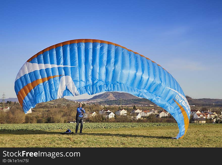 Sky, Blue, Air Sports, Paragliding