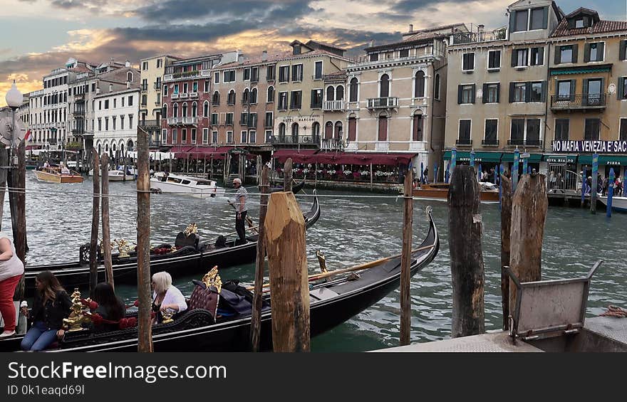 Waterway, Water Transportation, Canal, Gondola