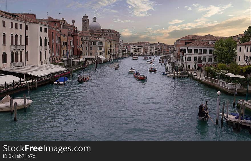 Waterway, Canal, Water Transportation, Town